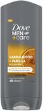 Dove Men+Care Sandalwood&Vanilla Sprchový gel 3v1 400 ml
