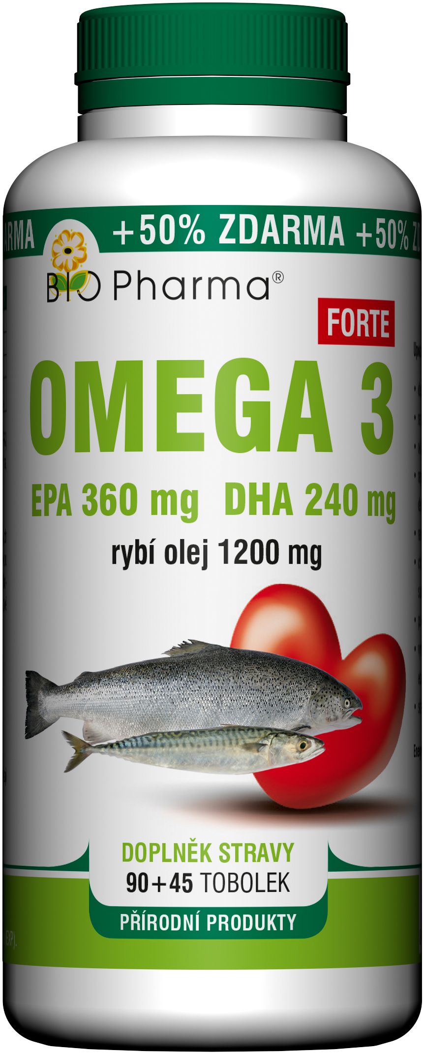 Bio Pharma Omega 3 Forte 1200 mg 135 tobolek