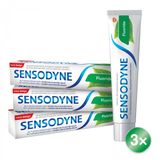 Sensodyne Fluoride Zubní pasta 3 x 75 ml