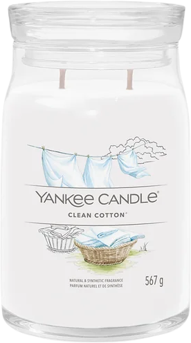 Yankee Candle Vonná svíčka Clean Cotton Signature 567 g