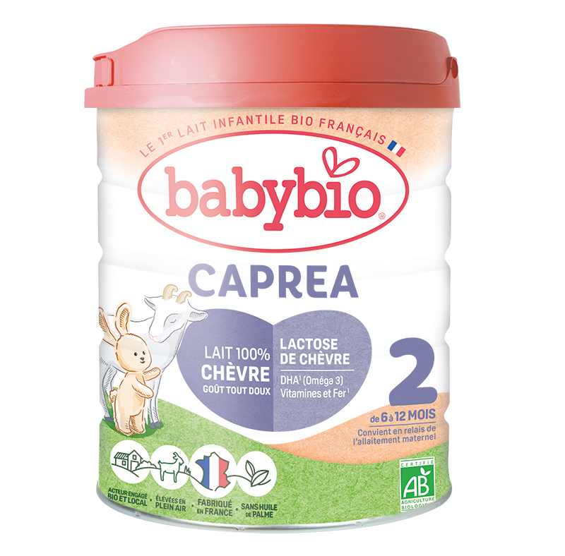 BABYBIO CAPREA 2 plnotučné organické kozie dojčenské mlieko 800g