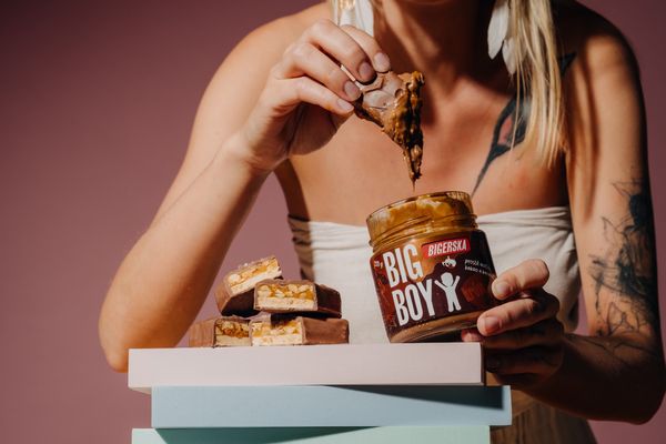 Big Boy Bigerska Sladký arašídový krém s kakaem a slaným karamelem 220 g