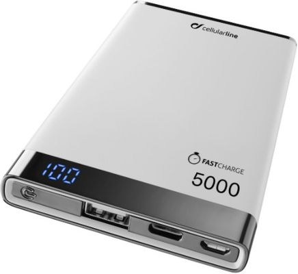 Kompaktní powerbanka Cellularline FreePower Manta HD, 5000 mAh