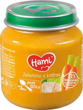 Hami masozeleninový příkrm Zelenina s krůtou první lžička 125 g