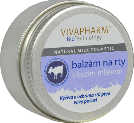 VivaPharm Balzám na rty s kozím mlékem 25 ml