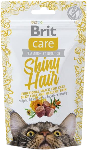 Brit Care Cat Snack Shiny Hair 50 g