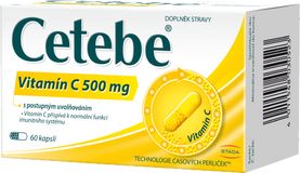 Cetebe ® Vitamin C 500 mg s postupným uvolňováním 60 kapslí