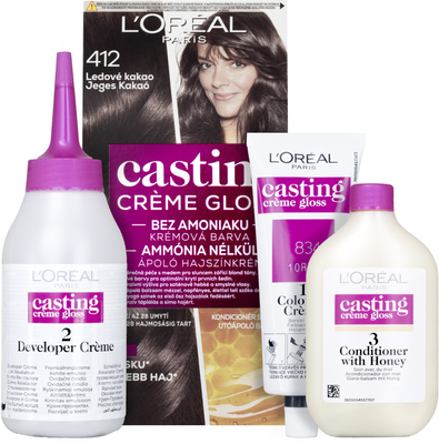 L'Oréal Paris Barva na vlasy Casting Crème Gloss Odstín: 412 Ledové kakao