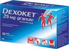 Dexoket 25 mg granule - zrněný prášek pro přípravu nápoje 10 ks