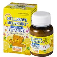 Dr.Muller Müllerove medvedíky® s príchuťou citróna a vitamínom C 45 tablet