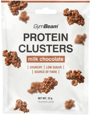 GymBeam Protein Clusters mléčná čokoláda 33 g