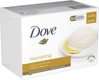 Dove Nourishing Arganový olej Krémové mýdlo Multipack 4 x 90 g