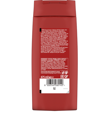 Old Spice Captain Pánský sprchový gel a šampon s tóny santalového dřeva a citrusů 675 ml