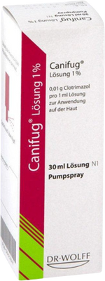 Canifug -Lösung 1% roztok ve spreji 30 ml