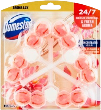 Domestos Aroma Lux Dahlia Flower & Dragonfruit WC blok 3 x 50 g