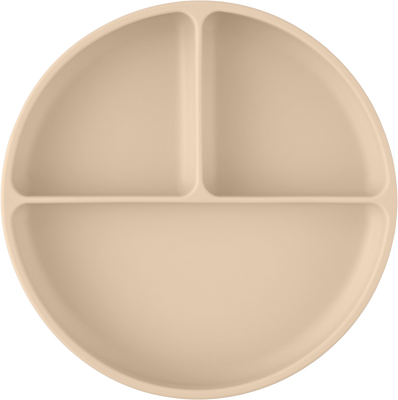 Petite&Mars Talířek silikonový dělící kulatý Take&Match Desert Sand 6m+