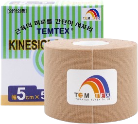 Temtex Kinesio tape classic, béžová tejpovací páska 5 cm x 5 m