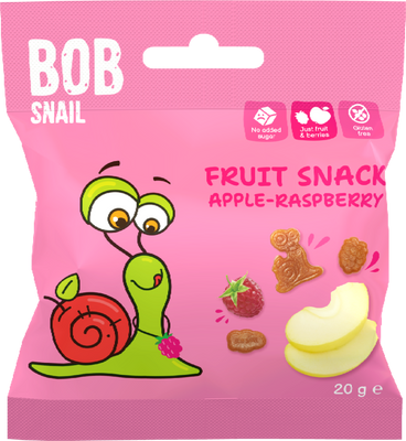 Šnek BOB Ovocný snack jablko-malina 20 g