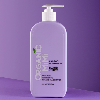 Organic Mimi Blond Storm Šampon na vlasy neutralizující žluté tóny 400 ml