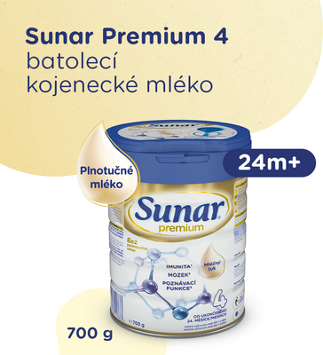Sunar Premium 4 batolecí mléko 700 g