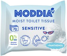 Moddia Vlhčený toaletní papír sensitive 70 ks