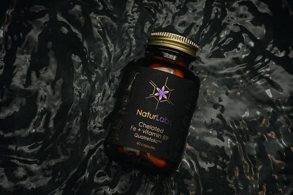 Naturlabs Železo chelátové + B9 60 kapslí