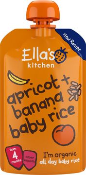 Ella's Kitchen BIO Dětská rýže, banán a meruňka 120 g