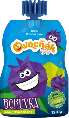 Ovocňák pyré jablko-borůvka 120 g