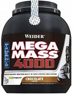 Weider , Mega Mass 4000, Gainer, , Čokoláda 3000 g