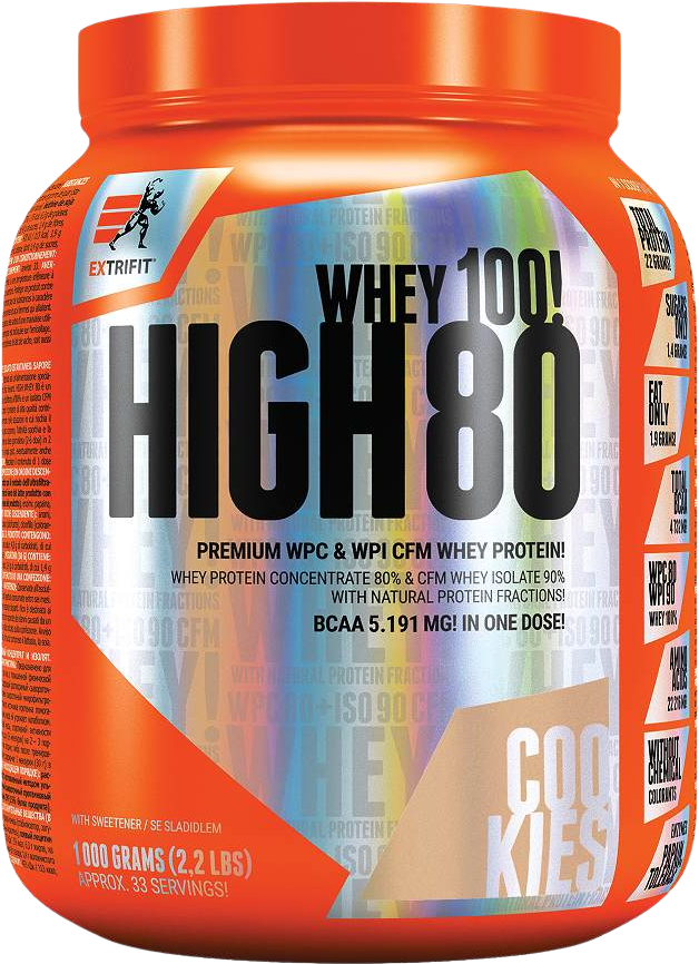 Extrifit High Whey 80 cookies 1000 g