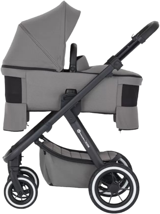Petite&Mars Kočárek kombinovaný ICON 2v1 Dove Grey LITE RWS + Core Pro i-Size Black Grey + Báze