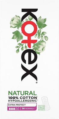 Kotex® ® Liners Natural Normal+ 36 ks