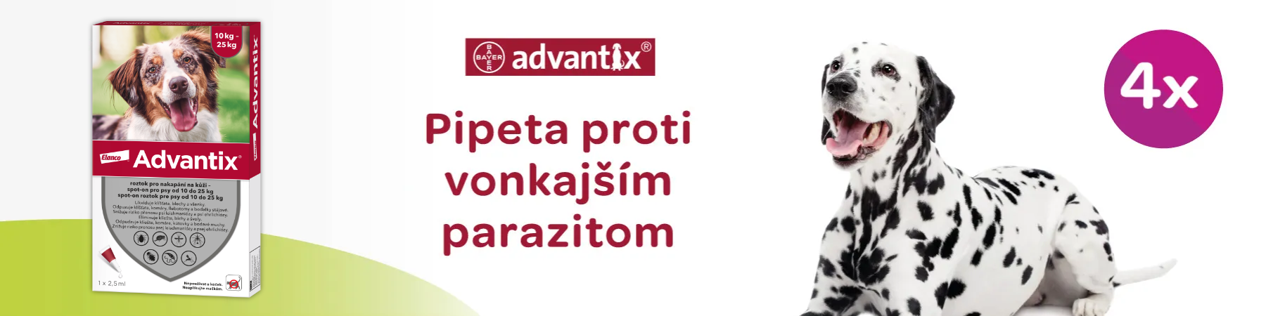 Pipeta proti vonkajšim parazitom Advantix