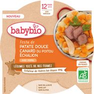 Babybio sladké brambory s kachnou a šalotkou Echalion 230 g