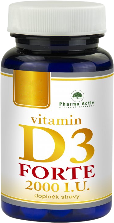 Pharma Activ Vitamin D3 FORTE 2000 I.U. 100 tablet 100 ks