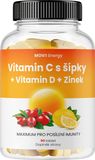 MOVit Energy Vitamin C 1200 mg s šípky + Vitamin D + Zinek PREMIUM 90 tablet