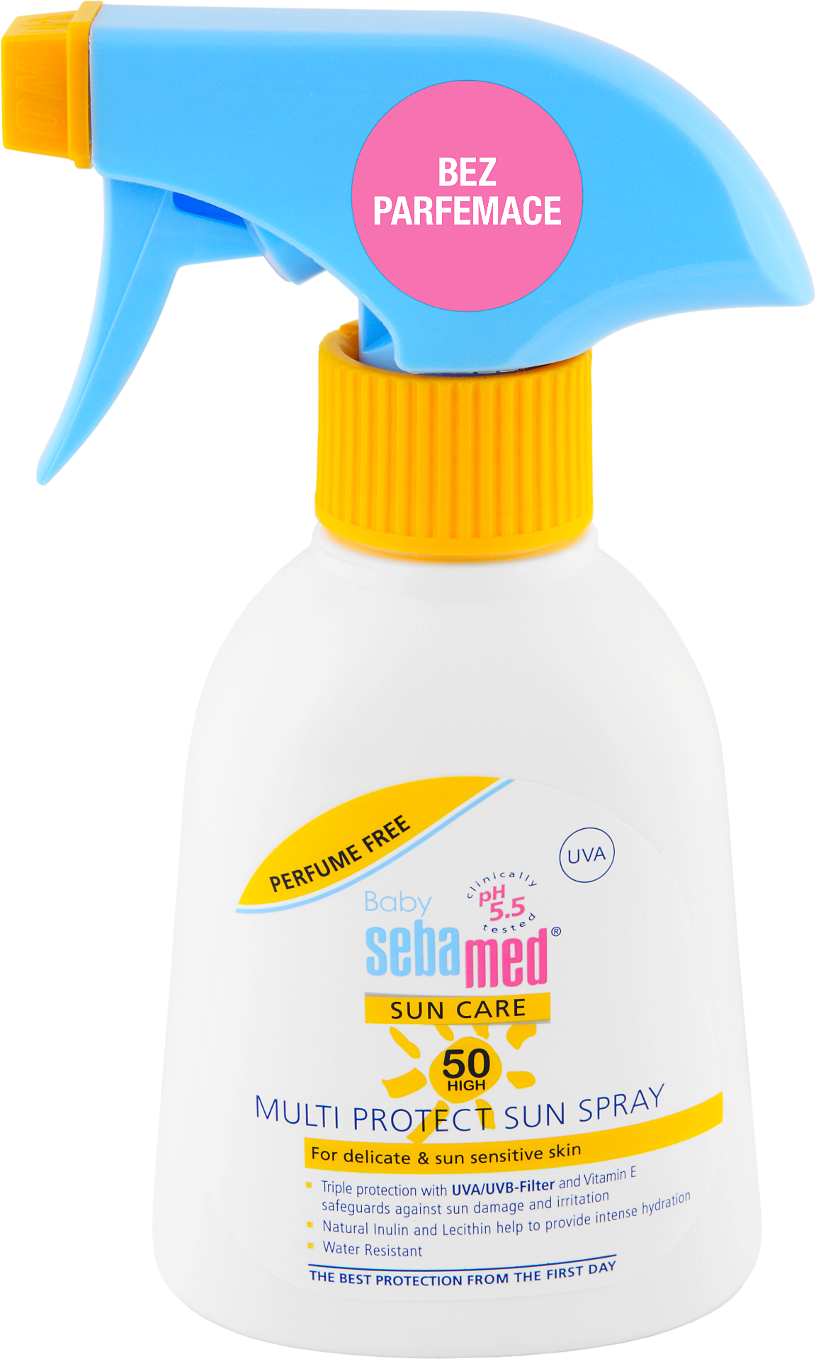Sebamed Baby, Multi Protect Opalovací spray OF50 bez parfemu 200 ml