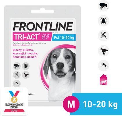 Frontline Tri-Act psi 10-20 kg spot-on 2 ml