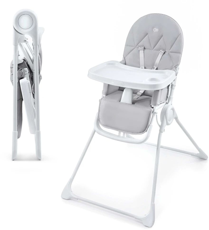 Kinderkraft Židlička jídelní Binci Light Grey