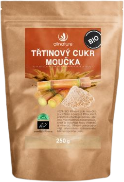 Allnature Cukr třtinový moučka BIO 250 g