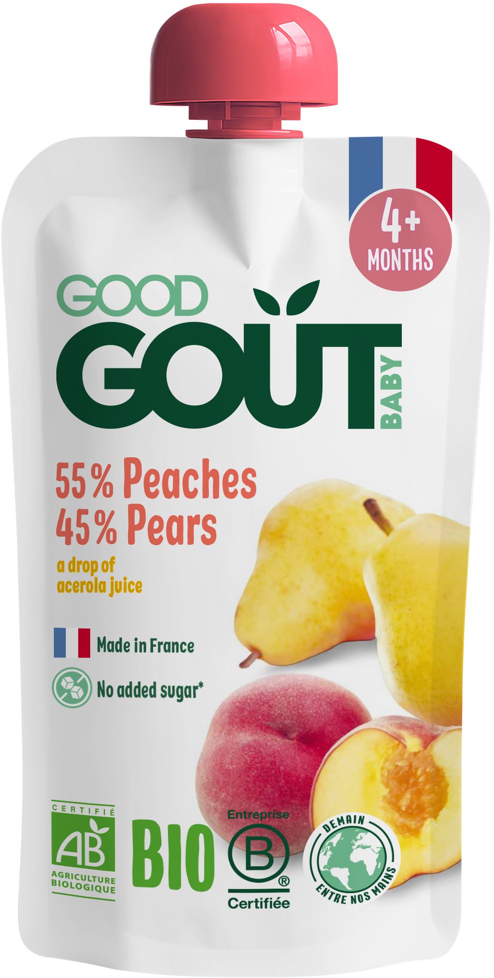 Good Goût BIO Broskev s hruškou 120 g