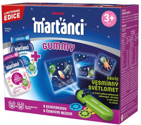 Marťánci Walmark gummies 50+50 tablet 100 ks
