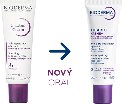 Bioderma Cicabio Krém+ zklidňující a obnovující krém 40 ml