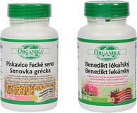 Organika Benedikt lékařský + Pískavice řecké seno 2 x 60 kapslí