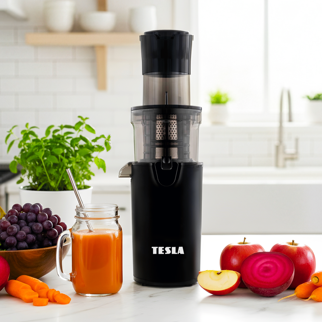 Tesla SlowJuicer SJ500 XL - nízkootáčkový šnekový odšťavňovač