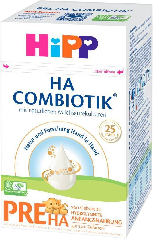 HiPP Speciální mléčná kojenecká výživa HA 1 Combiotik od narození 600 g