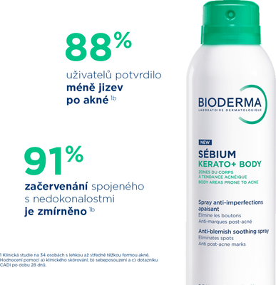 Bioderma Sébium Kerato+ Body Tělový sprej 150 ml