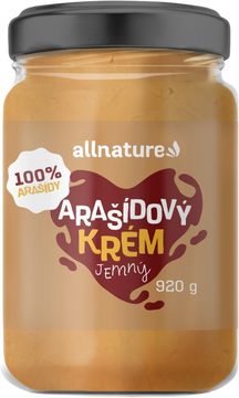 Allnature Arašídový krém jemný 920 g