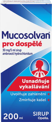 Mucosolvan pro dospělé 30mg/5ml sir., 200 ml