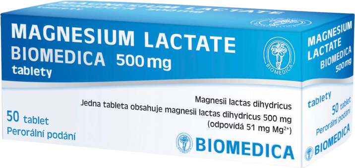 Biomedica Magnesium lactate 500 mg 50 tablet